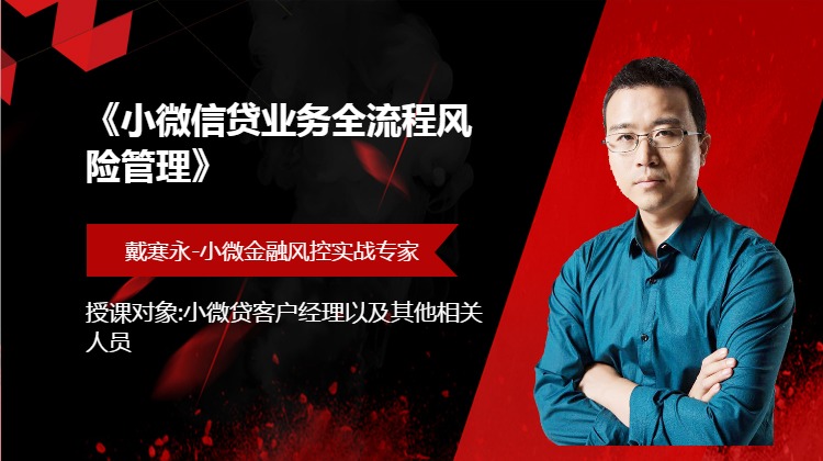 《小微信贷业务全流程风险管理》