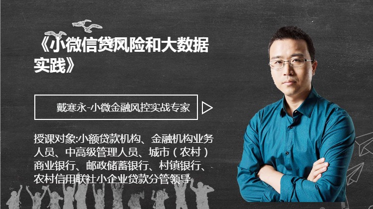 《小微信贷风险和大数据实践》
