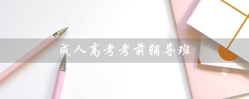 成人高考考前辅导班(成考辅导班报名时间)