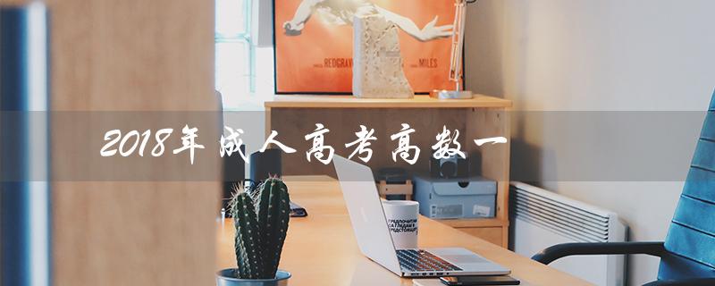 2018年成人高考高数一（2018成人高考高数答案是什么）
