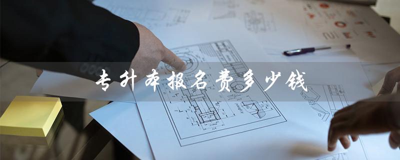 专升本报名费多少钱(河南专升本报名费多少)