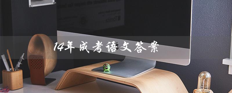 14年成考语文答案(21年成考语文答案是什么)