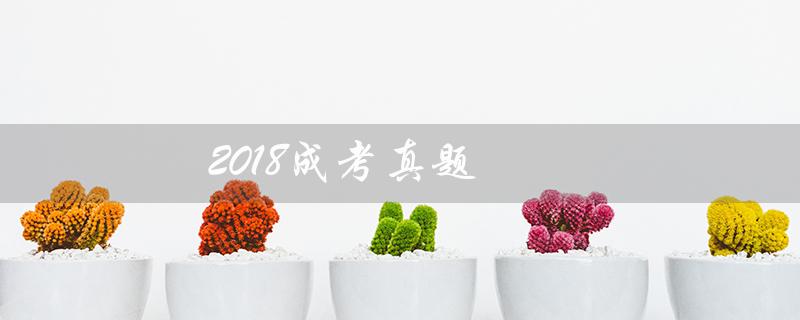 2018成考真题(2018成考语文真题答案是什么)