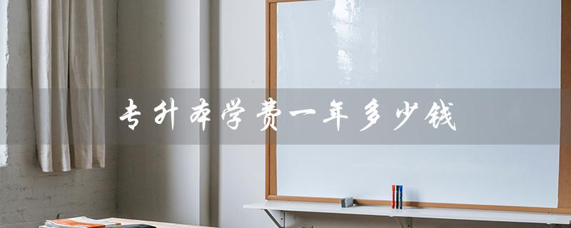 专升本学费一年多少钱（河北专升本一年学费多少）