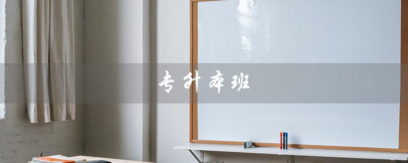 专升本班（专升本班费用多少）