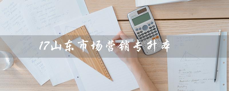 17山东市场营销专升本（山东市场营销专升本可报考哪些学校）
