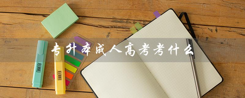 专升本成人高考考什么（专升本与成人高考的区别是什么）