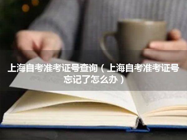上海自考准考证号查询(上海自考准考证号忘记了怎么办)