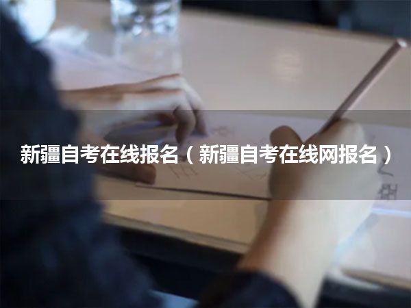 新疆自考在线报名(新疆自考在线网报名)