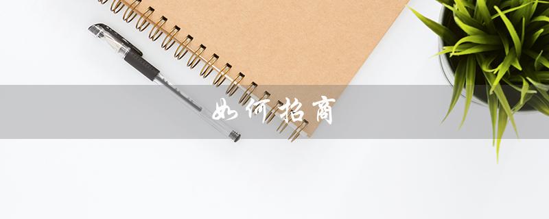 如何招商（如何招商加盟）