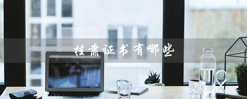 挂靠证书有哪些（常见的挂靠证书类型）