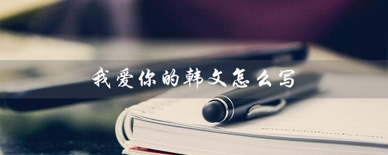 我爱你的韩文怎么写（怎么写好看的我爱你的韩文）
