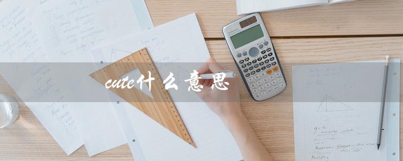 cute什么意思（可爱的、迷人的、俏皮的）