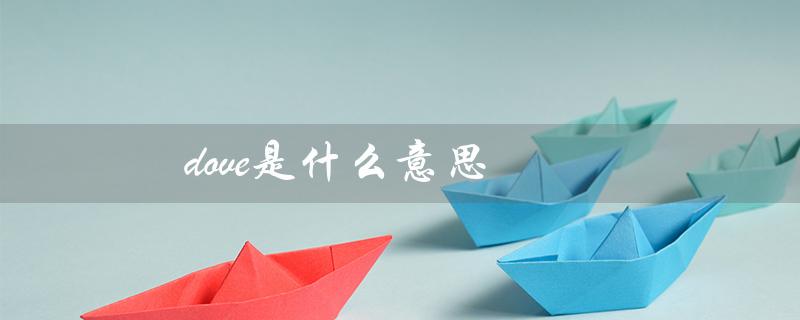 dove是什么意思（doves的含义是什么）