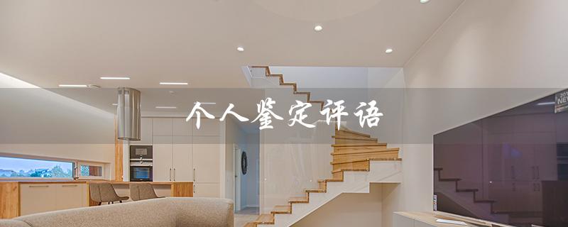 个人鉴定评语（个人鉴定评语怎么写）