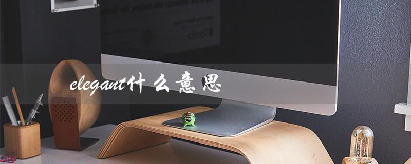 elegant什么意思（优雅的、精致的、高贵的）