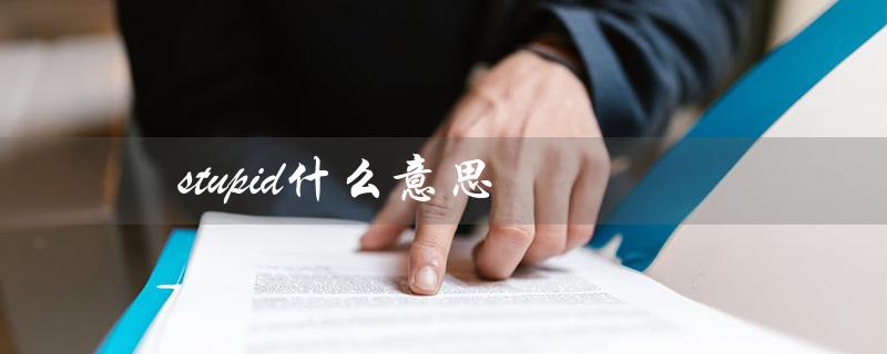 stupid什么意思（含义及用法解析）