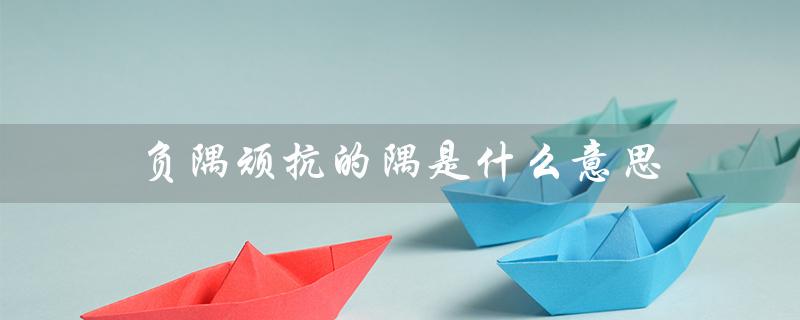 负隅顽抗的隅是什么意思（负隅顽抗的隅指什么）