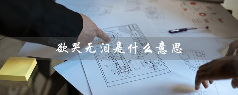 欲哭无泪是什么意思(自己欲哭无泪的梦境意义)