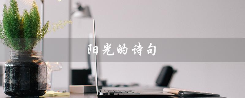 阳光的诗句（阳光的诗句有哪些）